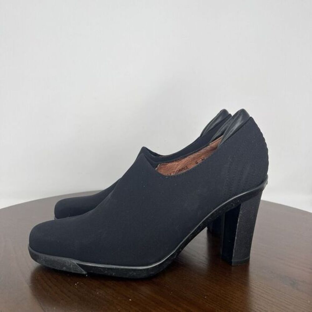 Donald J Pliner Donna Sport Travel Ankle Boots Women's 6M Black Stretched Bootie